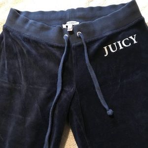 Juicy Blue Velour Sweatpant XS